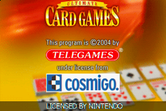 Ultimate Card Games Title Screen